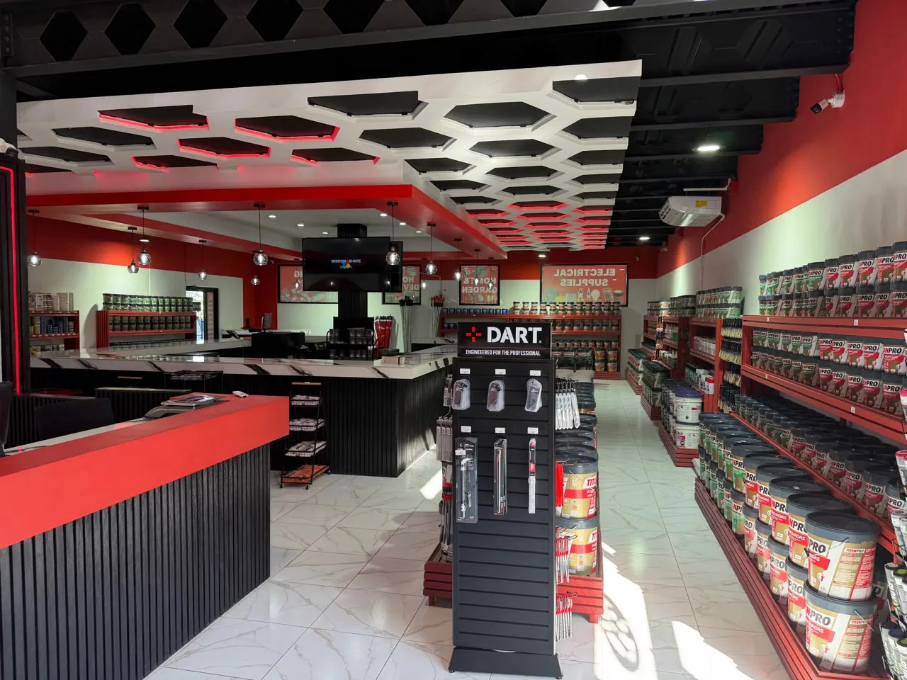 Inside the AVP Quality Paints store